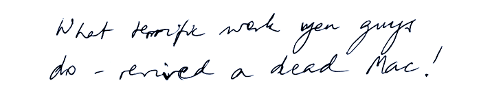 Handwritten thank you note - ref 071122BK1